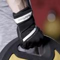 Mobifitness fitnesshandschoenen zwart en wit
