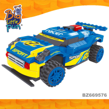 Remote control racing car plastic connecting building block toys for children game