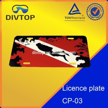 Diving accessory diver's mark plate