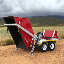 Double Axle Skip Bin Trailer for Waste Disposal