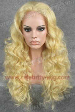 Blonde Long Wavy Synthetic Lace Front Wig Jessica Simpson Wig