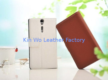 Colorful Leather Mobile Phone Pouches , Practical Durable Phone Cases