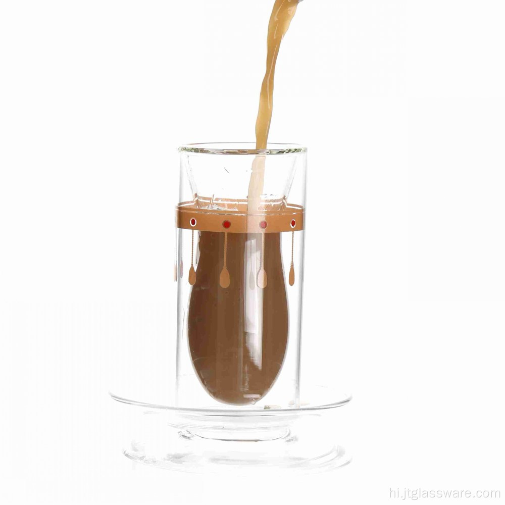 छोटा गिलास कॉफी कप मुद्रण लोगो