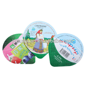 Plastic cups aluminum foil heat sealing covers