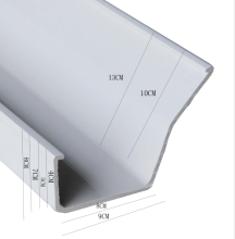 PVC Poultry Chicken Feeding Trough for Automatic Feed System