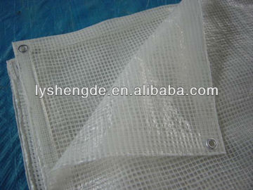 clear reinforced tarpaulin, pe material