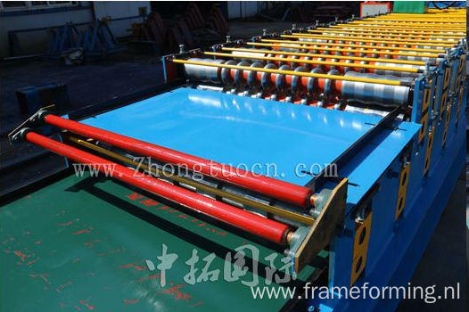 Double Layer for Glazed Trapezoidal Roof Tile Machine