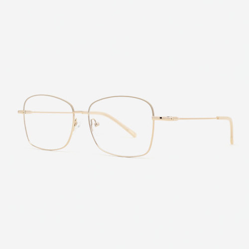 Vintage Square Metal Women's Optical Frames