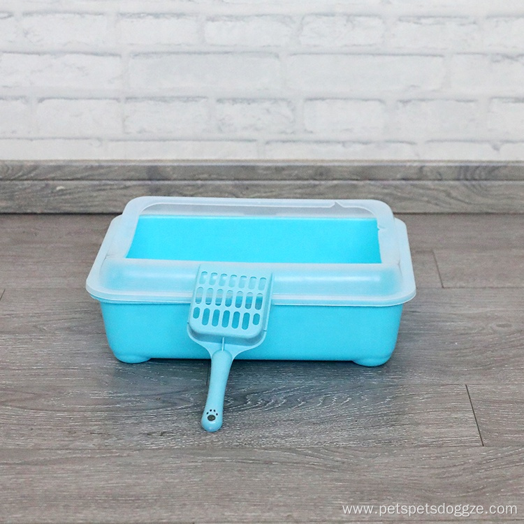 Wholesale self-cleaning big plastic cat litter box