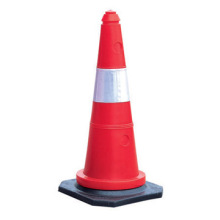 50cm PE Traffic Cone with Rubber Base