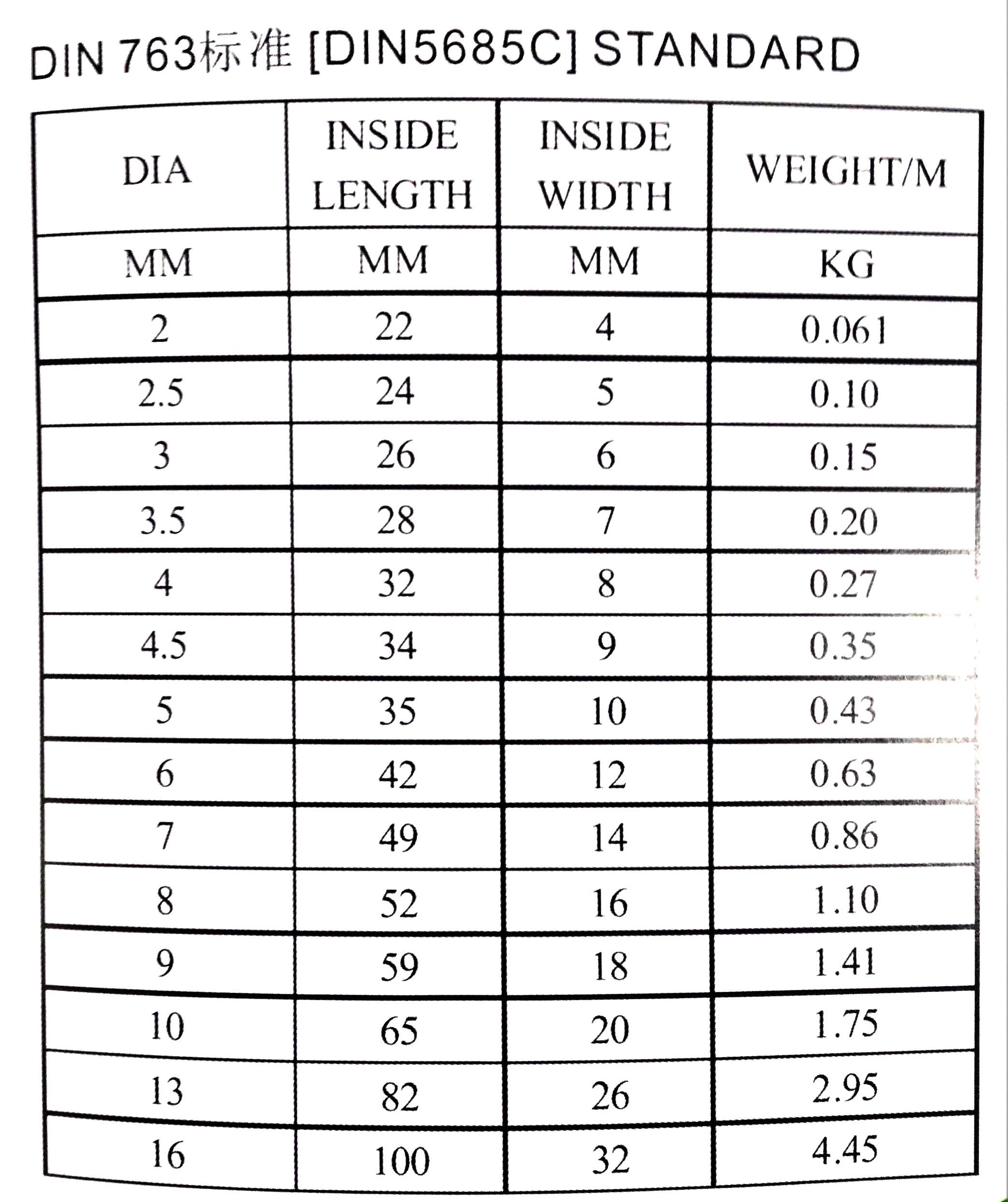 DIN763 Long Stainless Steel Link Chain