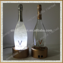 acrylic liquor bottle glorifier stirring display stand, OEM design acrylic illuminated bottle display stirrring glorifier base
