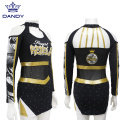 OEM sbuliamtion balck cheerleading униформа