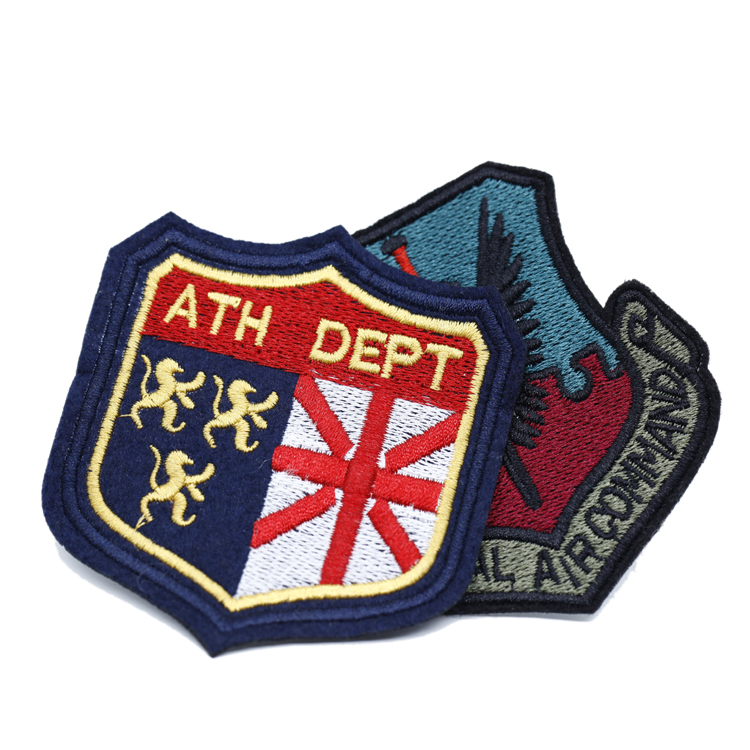 High Quality Custom 3D Sports Badges Iron On Embroidery Patch