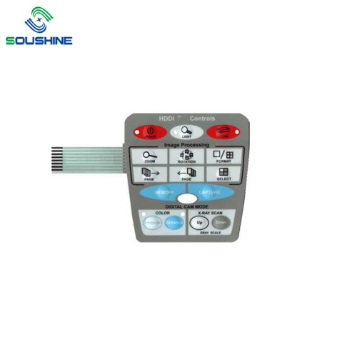 Digital HDDI control membrane switch without connector