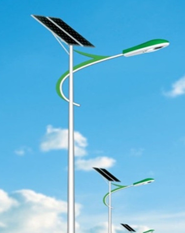 outdoor lighting with 4M Q235 pole with solar energy