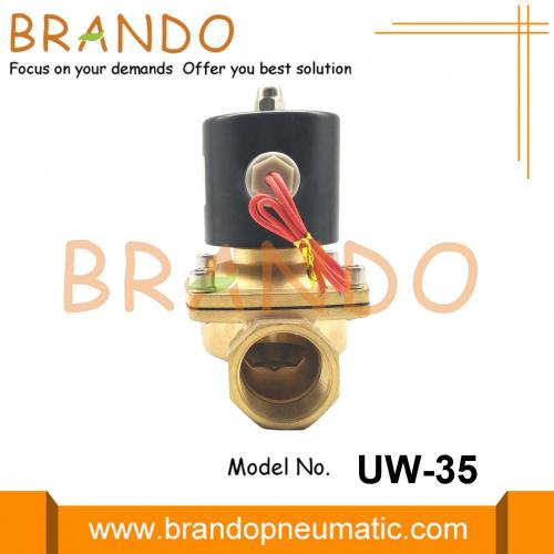 Válvula solenoide de latón tipo 1U &#39;&#39; UW-35 de 1 1/4 &#39;&#39;