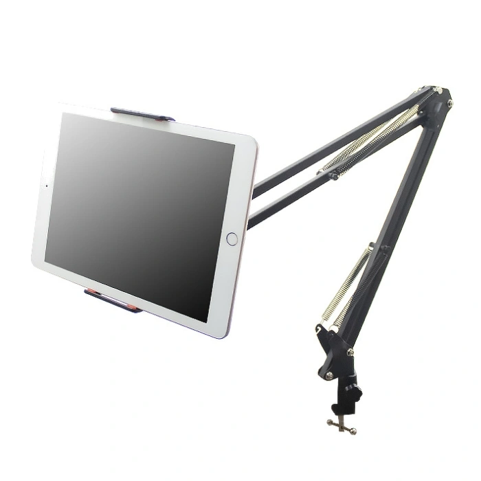 90cm Extended Metal Bed Clamp Tablet Mobile Phone Holder Mount