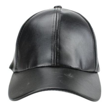 Blank PU cap customized design PU plain leather baseball cap