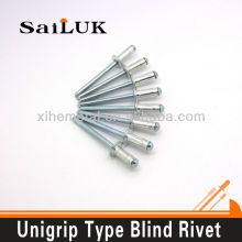 Unigrip type blind rivet