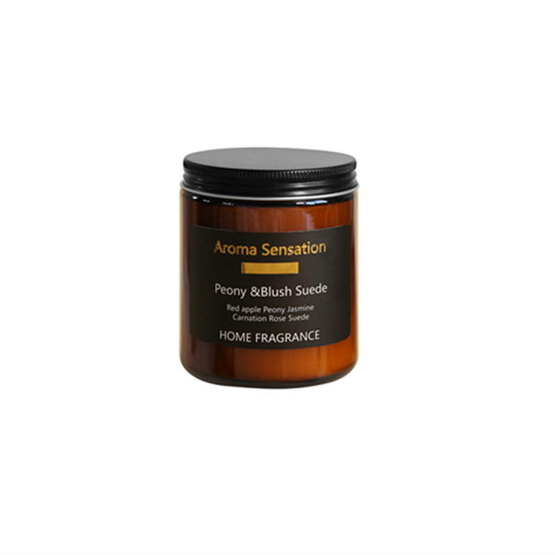 Водар белага соевага воску ў шкляной слоі