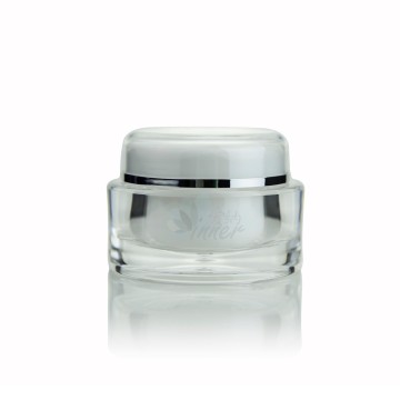 plastic clear facial cream jar