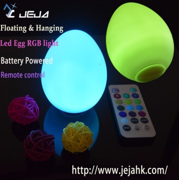 Remote Controlled Electric Plastic LED Color Changing Egg Light