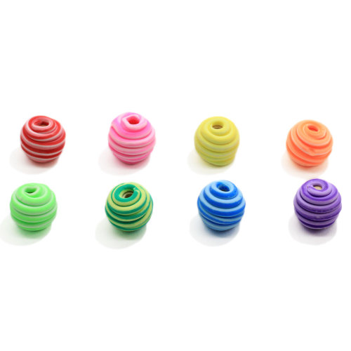 Colorful Soft Clay Round Ball Beads With 2mm Hole Diy Decoration Handmade Ornament Craft Necklace Jewelry Accessories Store