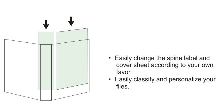 Comix stationery wholesale recycled material A5 20 pockets & 40 pockets Display book