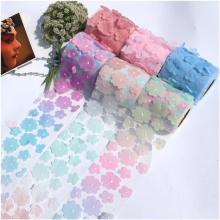 Hot Sale Cute Rainbow Tutu Organdy Tulle Ribbon Gradient Color Brand