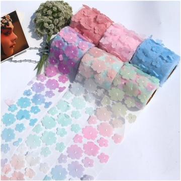 Hot Sale Cute Rainbow Tutu Organdy Tulle Ribbon Gradient Color Brand