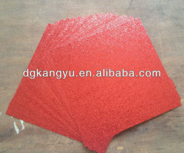 red glitter paper