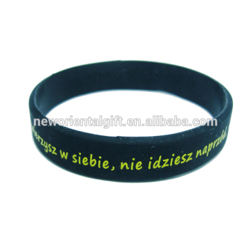 Imprinted Rubber Silicone Wristband