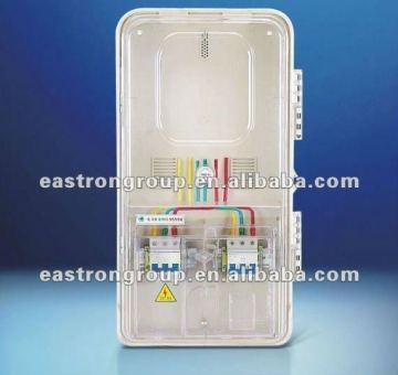 three phase energy meter box transparent case, IP54 Electronic meter box