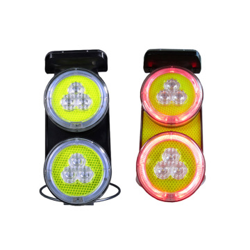 Japan Style IP66 Red Blue Traffic Warning Strobe Light - High Brightness Solar Cone Light