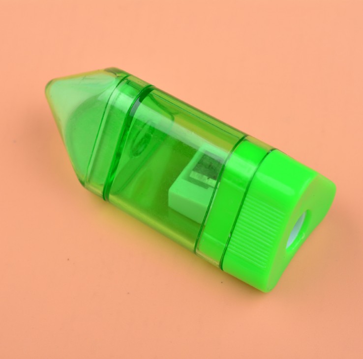 plastic pencil sharpener with eraser