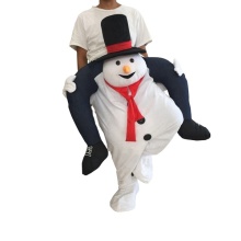Adult Plush Christmas Snowman Costume - Olaf Mascot Costume