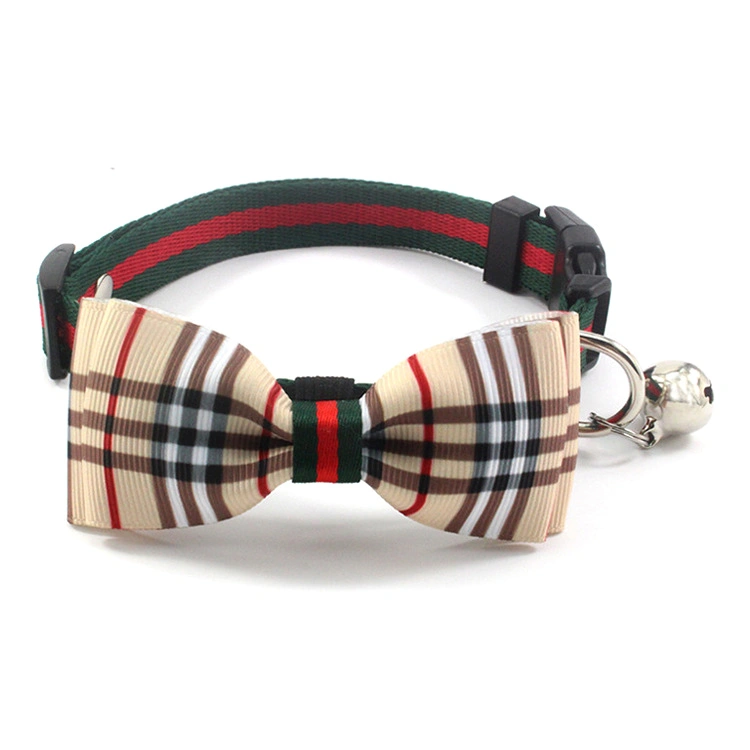 Bowknot Cat Neck Collar Pet Collar Bell Puppy Dog Collars