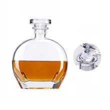 round shape Glass Bottle for Brandy Whiskey Vodka