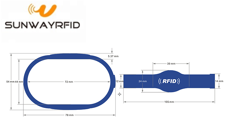 TAMAÑO DE BANDA RFID RFID BAND SIZE