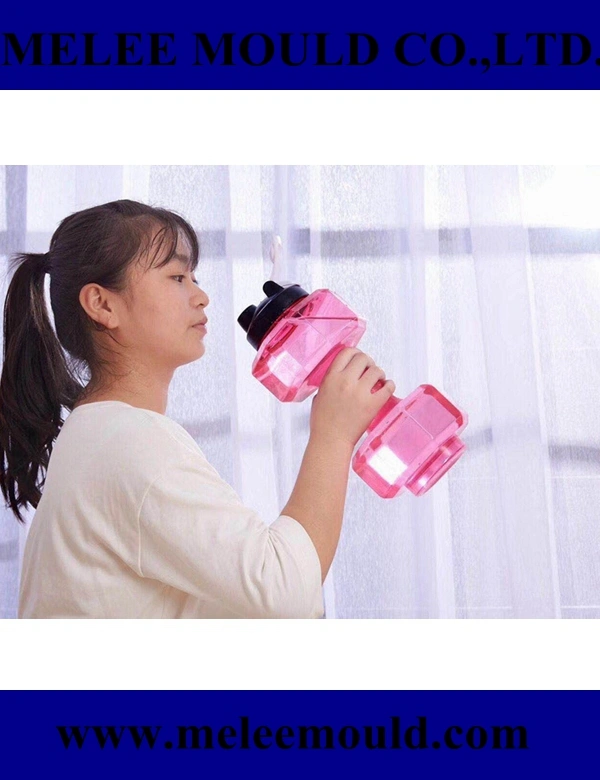 Melee Dumbbell Shape Bike Sport Plastic Water Bottle