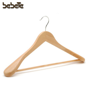Natural Broad Shoulder Wooden Coat Hanger