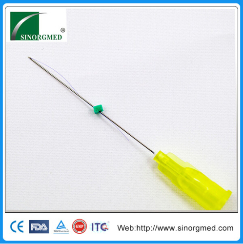 Non surgical 26G pdo thread face lifting needle