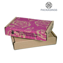 Brown craft fluting paper shipping box