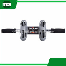 household sport fitness equpiment physical exercise mute abdomen abdominal double wheel round