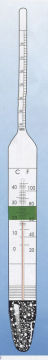 Baume Hydrometer , Oil 0.600 - 2.000 Division 0.001 Thermometer Densimeter Shds