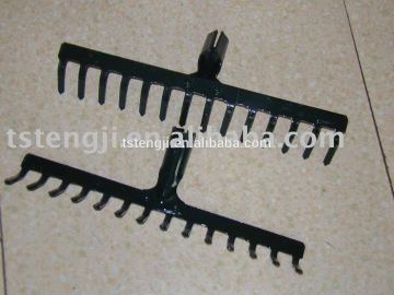 Hot sale platic garden rake head R106 and STEEL RAKE