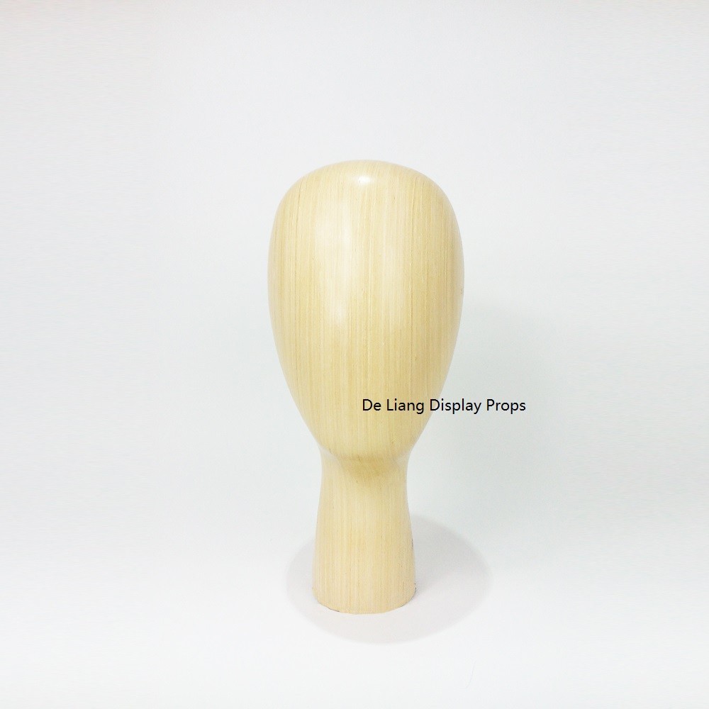 DL235 Factory wholesale Men head models mannequin wooden dummy egg head manikin