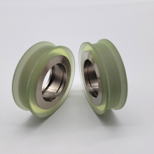 Customized high quality polyurethane pulleys H-groove U-groove V-groove rollers available with bearings