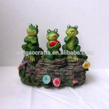 Resin Frog Figurine, Frog Craft Decoration